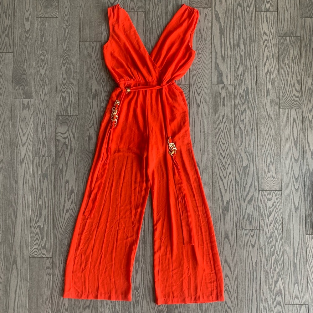 Beautiful Papaya Jumpsuit🌹✨